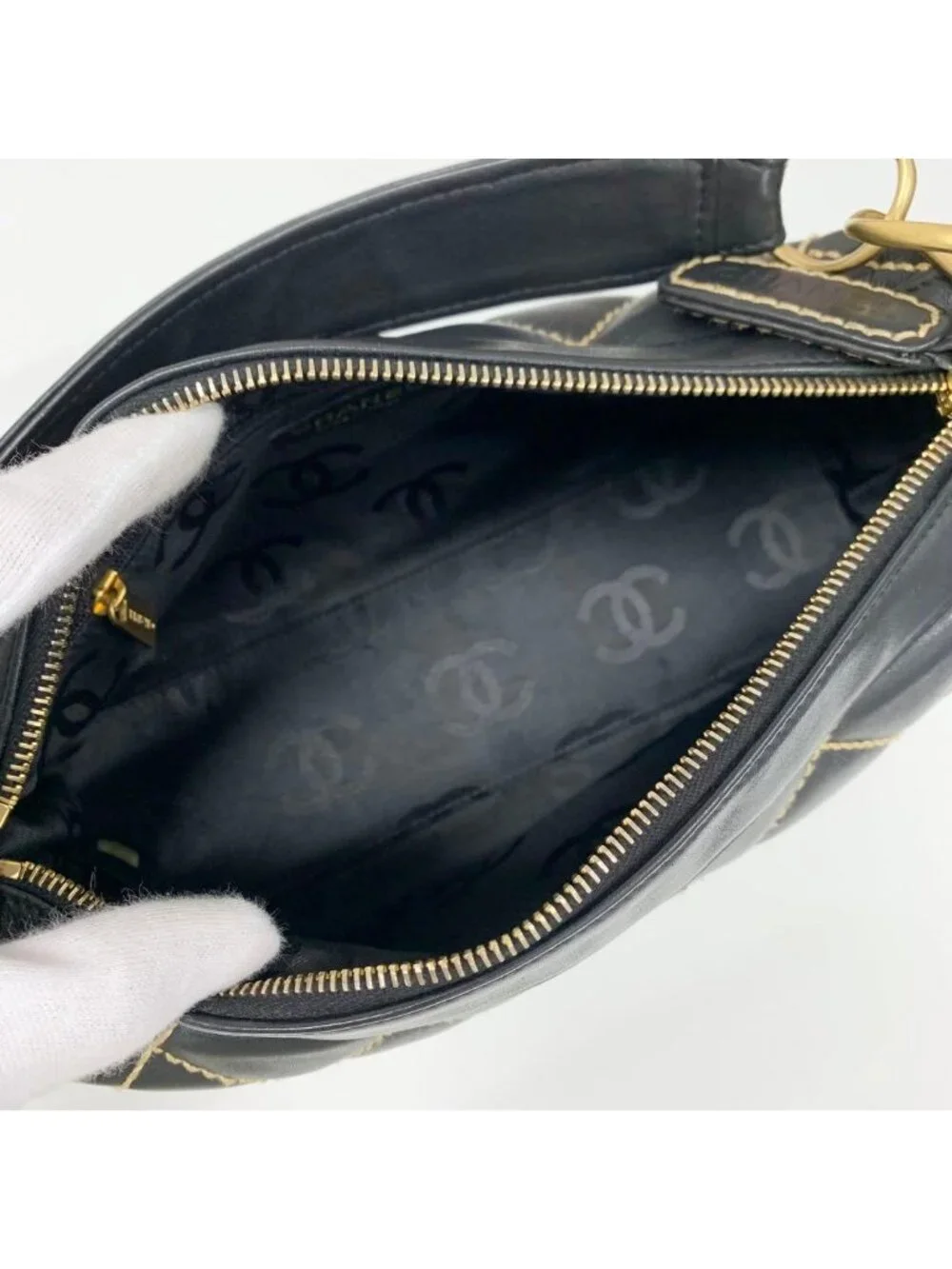 Chanel Wild Stitch CC Logo Shoulder Bag